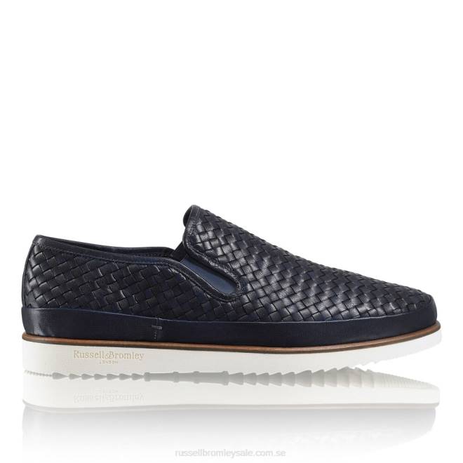 män blå Russell And Bromley sanmarino slip-on sneaker T4XZ434