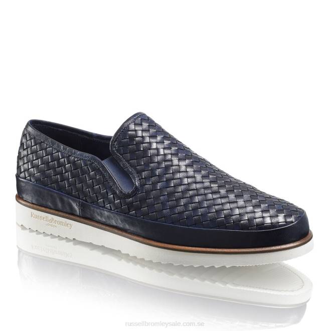 män blå Russell And Bromley sanmarino slip-on sneaker T4XZ434