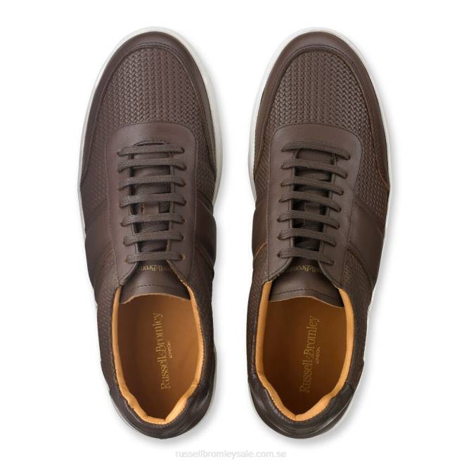män brun Russell And Bromley bowery oxford sneaker med spets T4XZ474