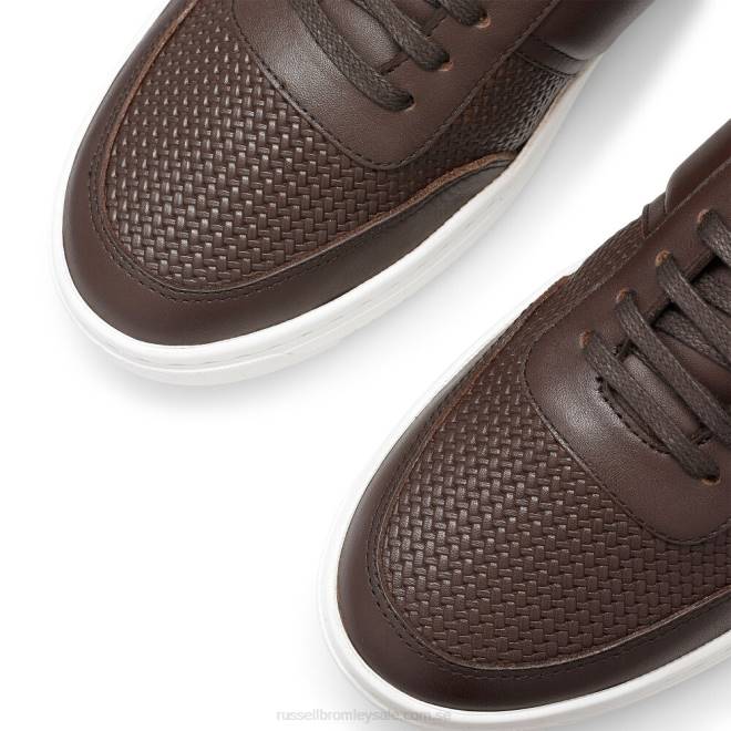 män brun Russell And Bromley bowery oxford sneaker med spets T4XZ474