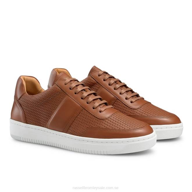 män brun Russell And Bromley bowery oxford sneaker med spets T4XZ478