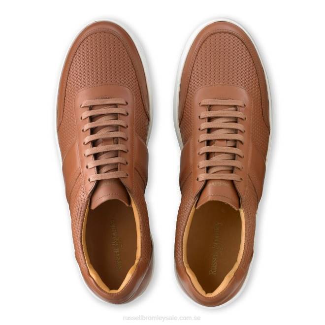 män brun Russell And Bromley bowery oxford sneaker med spets T4XZ478