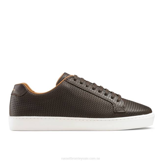 män brun Russell And Bromley park run low-top sneaker T4XZ457