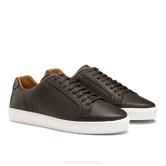 män brun Russell And Bromley park run low-top sneaker T4XZ457