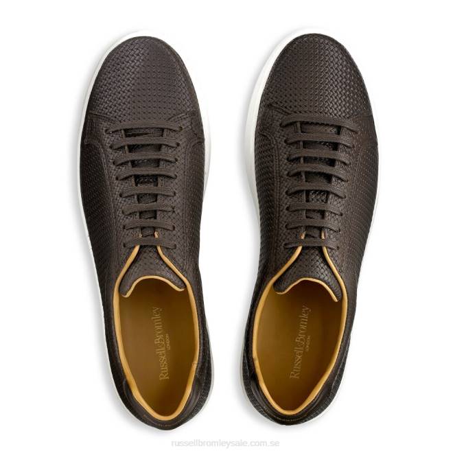 män brun Russell And Bromley park run low-top sneaker T4XZ457