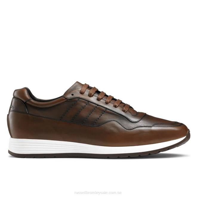 män brun Russell And Bromley run time lyxiga snörskor T4XZ464