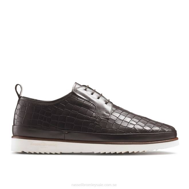 män brun Russell And Bromley san carlo derby hybrid sneaker med spets T4XZ480