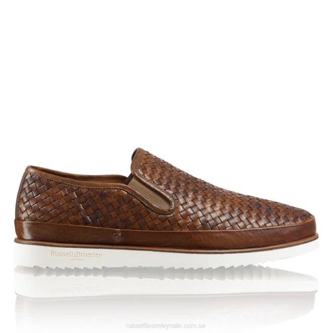 män brun Russell And Bromley sanmarino slip-on sneaker T4XZ436