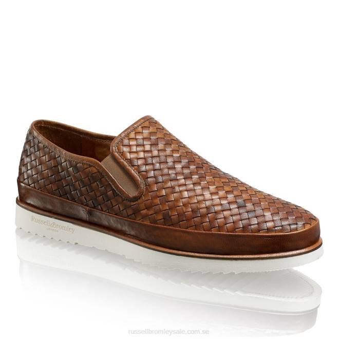 män brun Russell And Bromley sanmarino slip-on sneaker T4XZ436