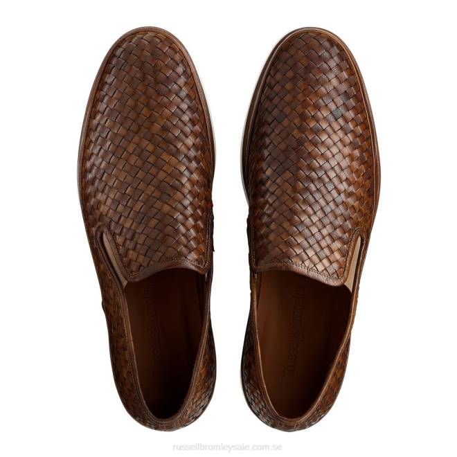 män brun Russell And Bromley sanmarino slip-on sneaker T4XZ436