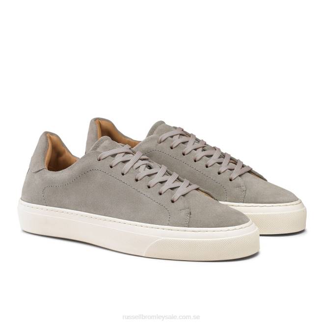 män grå Russell And Bromley out pace lyxsneaker T4XZ447