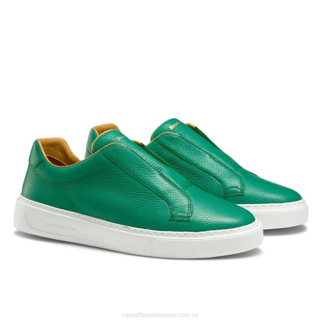 män grön Russell And Bromley slipway snörlösa sneaker T4XZ437