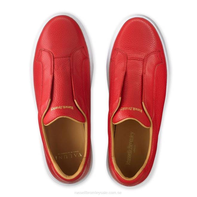 män röd Russell And Bromley slipway snörlösa sneaker T4XZ425