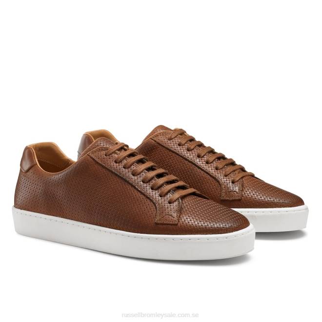 män solbränna Russell And Bromley park run low-top sneaker T4XZ461