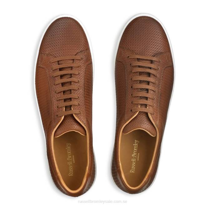 män solbränna Russell And Bromley park run low-top sneaker T4XZ461