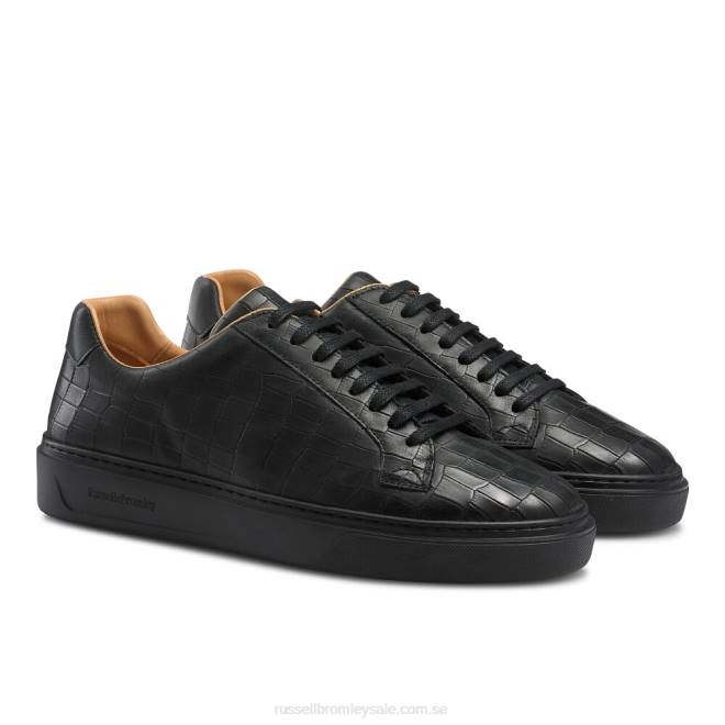 män svart Russell And Bromley laceway snörsko T4XZ449