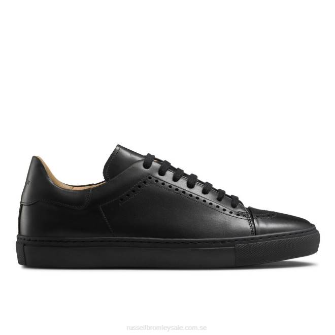 män svart Russell And Bromley legend lo lyxsneaker T4XZ477