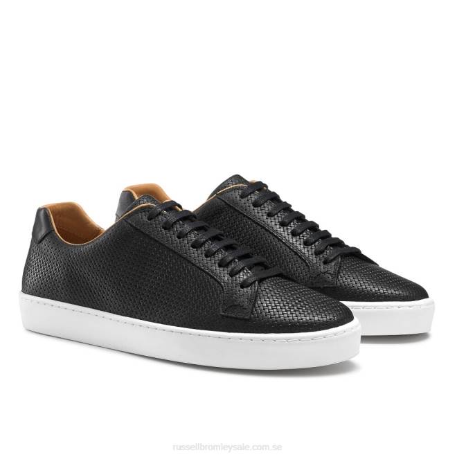 män svart Russell And Bromley park run low-top sneaker T4XZ458