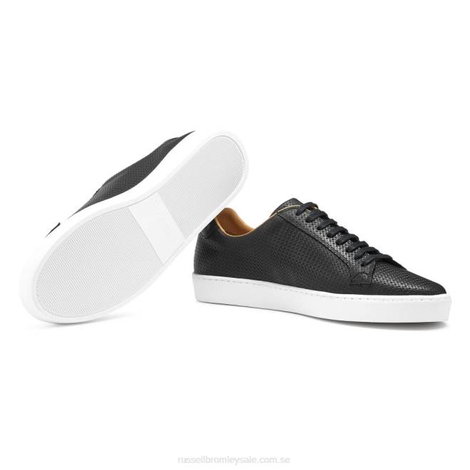 män svart Russell And Bromley park run low-top sneaker T4XZ458
