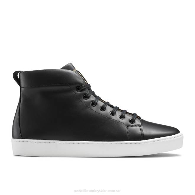 män svart Russell And Bromley parkera hi m high top sneaker T4XZ456
