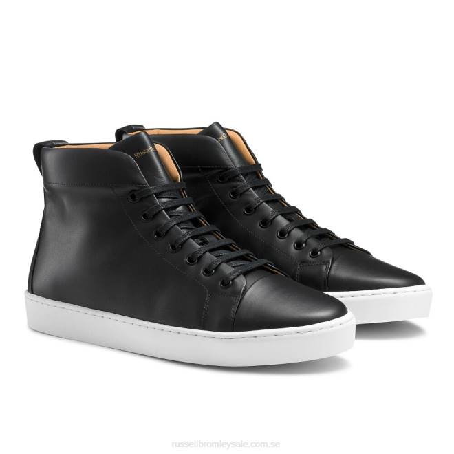 män svart Russell And Bromley parkera hi m high top sneaker T4XZ456