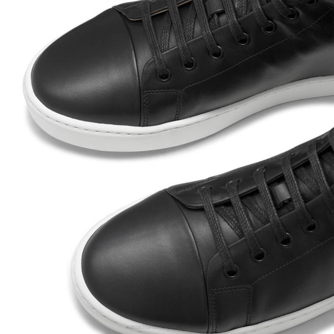 män svart Russell And Bromley parkera hi m high top sneaker T4XZ456