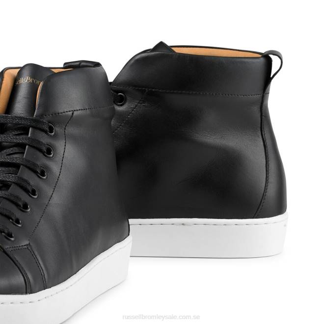 män svart Russell And Bromley parkera hi m high top sneaker T4XZ456