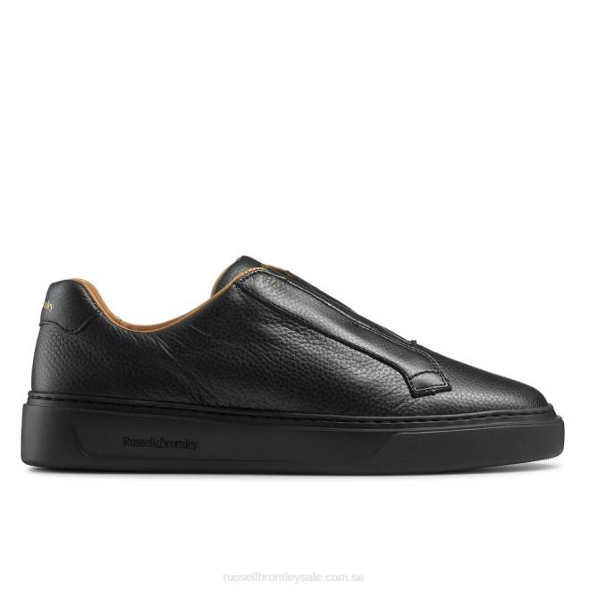 män svart Russell And Bromley slipway snörlösa sneaker T4XZ424