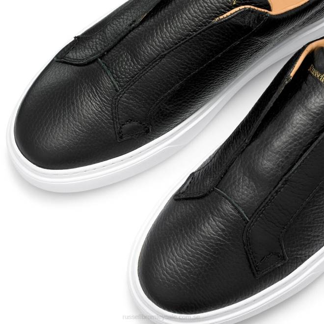 män svart Russell And Bromley slipway snörlösa sneaker T4XZ427