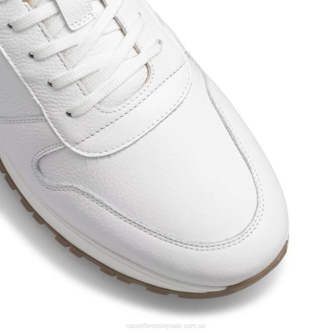 män vit Russell And Bromley bana snörning löpare T4XZ451