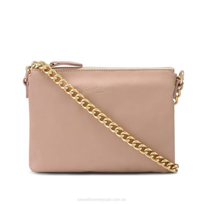 beige Russell And Bromley på axelkedja med dragkedja T4XZ765