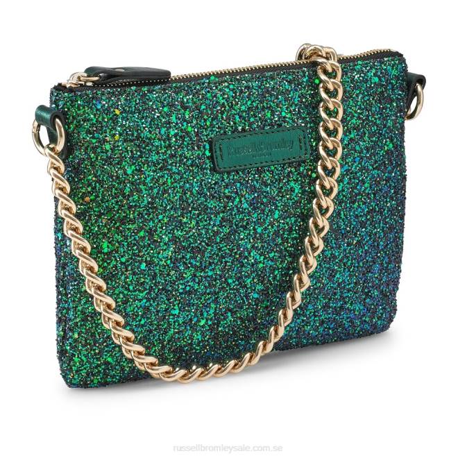 grön Russell And Bromley plus en axelväska med kedja T4XZ692