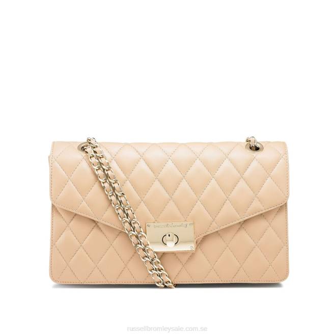 neutral Russell And Bromley quiltchain stor axelväska med kedja T4XZ670