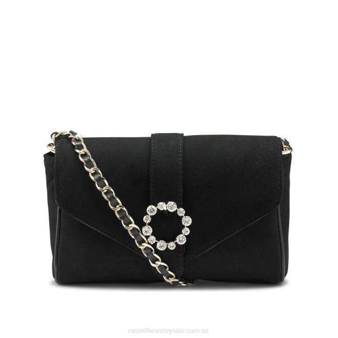 svart Russell And Bromley strikt jewel spänne kedjeväska T4XZ700