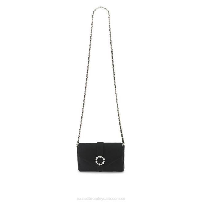 svart Russell And Bromley strikt jewel spänne kedjeväska T4XZ700