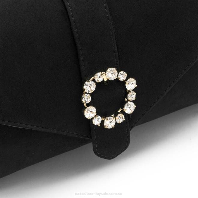 svart Russell And Bromley strikt jewel spänne kedjeväska T4XZ700