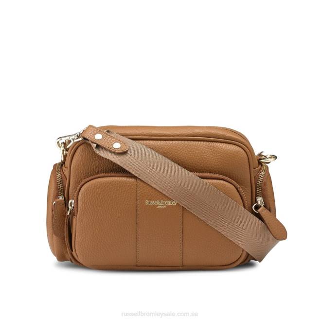 brun Russell And Bromley ögonblicksbild multi-pocket crossbody T4XZ716