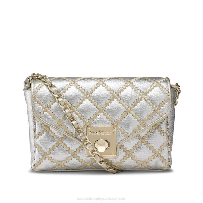 metallisk Russell And Bromley boulevard2 mini crossbody T4XZ682