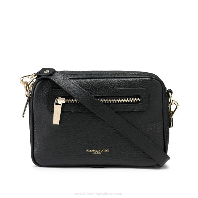 svart Russell And Bromley dynamisk trippel blixtlåskamera crossbody T4XZ720