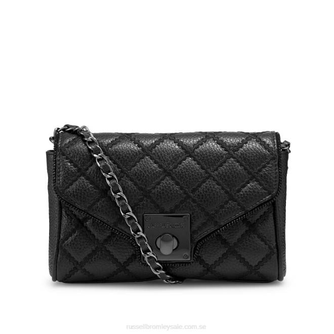 svart Russell And Bromley promenade mini kedja crossbody T4XZ729