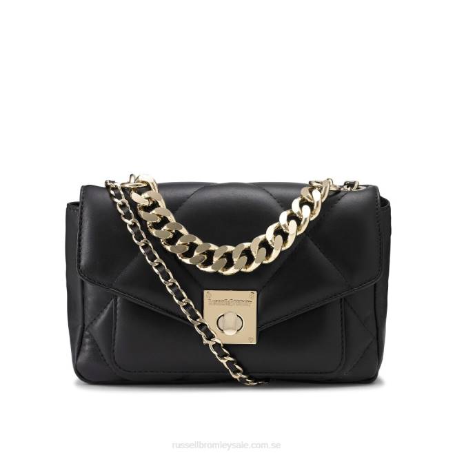 svart Russell And Bromley quiltpuff midi mini crossbody T4XZ673