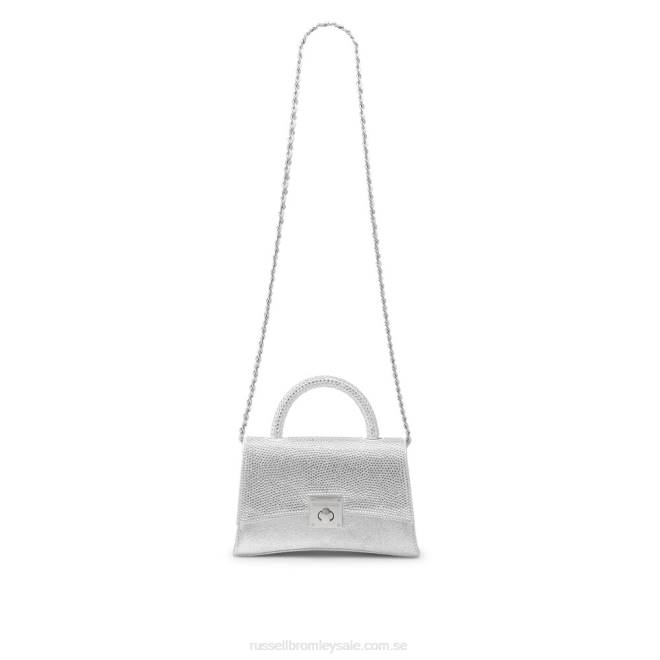 kvinnor metallisk Russell And Bromley on the rocks strukturerad gripväska T4XZ723