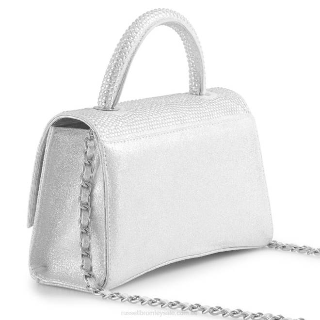 kvinnor metallisk Russell And Bromley on the rocks strukturerad gripväska T4XZ723