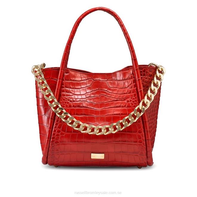 kvinnor röd Russell And Bromley ikon mini mini kedja gripväska T4XZ702