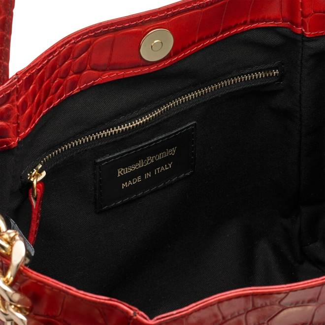 kvinnor röd Russell And Bromley ikon mini mini kedja gripväska T4XZ702