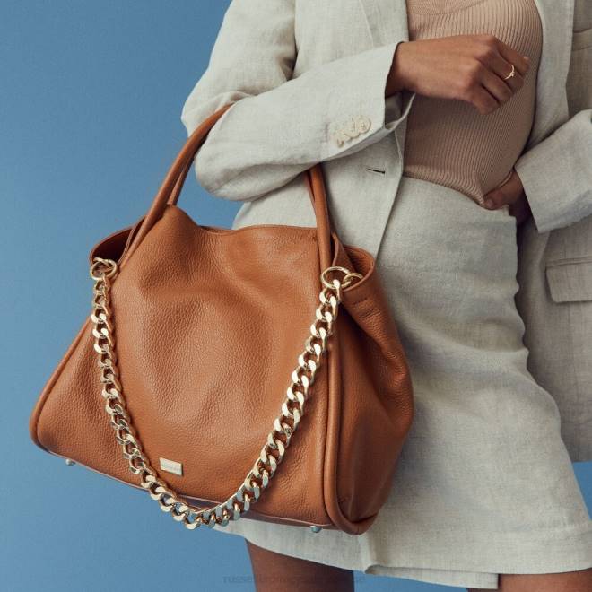 solbränna Russell And Bromley ikon kedja öst/väst gripväska T4XZ678