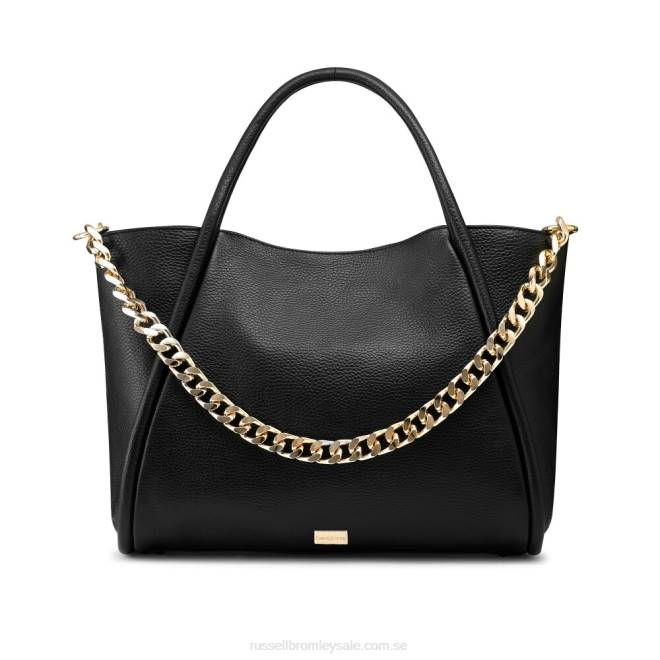 svart Russell And Bromley ikon kedja öst/väst gripväska T4XZ676