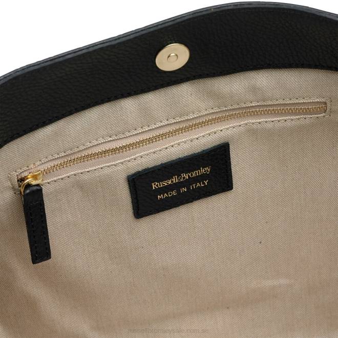 svart Russell And Bromley ikon kedja öst/väst gripväska T4XZ676