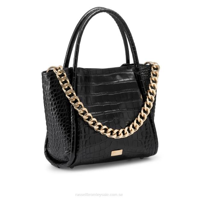 svart Russell And Bromley ikon mini mini kedja gripväska T4XZ703