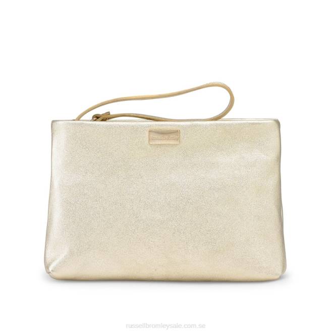 metallisk Russell And Bromley topouch zip top påse T4XZ782